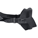 Shufa Temper Camlı Silikon Dalış maskesi (Siyah)