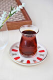 Tabak Evi Porselen Acem Zade Kırmızı Çay Tabağı 12,5cm Tekli