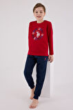 U.S. Polo Assn Uzun Kol Pijama Takım US2214-4 Kırmızı