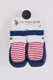 U.S. Polo Assn Çarık Çorap USB2600 Beyaz-Lacivert