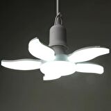 36W Pervane Mango Çiçek LED Ampül- E27- 3240 Lümen- Beyaz Işık Let Ampul