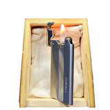 Çelik Depolu Promise Slim Pirinç Çakmak Gümüş