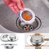 7 Cm Orta Boy Paslanmaz Çelik Lavabo Süzgeci - Evye Süzgeci - Eviye Süzgeç