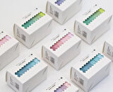 Vintage Washi Tape Bant Yapışkanlı Maskeleme Kağıdı Renkli Bant 6 lı - Mavi Tonları