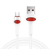 Global GFZ115 Micro 3.0A Hızlı Şarj ve Data Kablosu 1M Beyaz