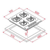 Teka CHEF 7 Siyah Ankastre Set (HAK 627BK - GBC 64002 KBC BK - TVT60)