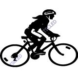 Bisikletle Gezi Sticker 17cm