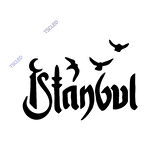 İstanbul MArtılar Sticker Sticker Yapıştırma 17CM