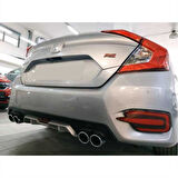 Honda Civic Fc5 2016-2020 Difüzör Silver