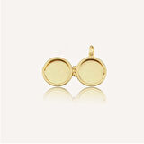 Damalı Yuvarlak Kapaklı Kolye Ucu