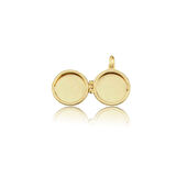 Damalı Yuvarlak Kapaklı Kolye Ucu