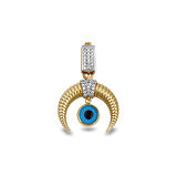 Nazar Boncuklu Hilal Charm