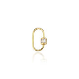 Oval Ataç Mini Baget Charm Kilidi