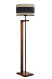 MENEKŞE CEVİZ LAMBADER SİLİNDİR 03 RATTAN ABAJURLU