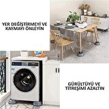 Çamaşır Makinesi Titreşim Önleyici Kaydırmaz Kauçuk Vakumlu Stoper Set 4 Adet