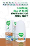 Siveno %100 Doğal Roll On Hindistan Cevizli Deodorant Ter Kokusu Önleyici Bitkisel Leke Bırakmayan Vegan 50 ml