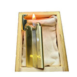 Çelik Depolu Promise Slim Pirinç Çakmak Altın Sarısı