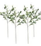 Yapay Zeytin Dalı 4 Adet Uzun Dallı 90cm 6 Meyveli