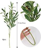 Yapay Zeytin Dalı 4 Adet Uzun Dallı 90cm 6 Meyveli