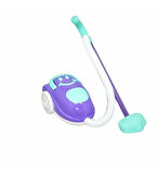 King Toys Oyuncak Elektrik Süpürgesi E-044, Çocuklar İçin Oyuncak Sevimli Elektrik Süpürgesi Mor-Mavi
