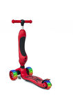 Smart Oturaklı Çocuk Scooter 3 Tekerlekli Işıklı Scooter Yükseklik Ayarlı 1-5 Yaş KIRMIZI