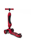 Smart Oturaklı Çocuk Scooter 3 Tekerlekli Işıklı Scooter Yükseklik Ayarlı 1-5 Yaş KIRMIZI