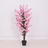 Yapay Ağaç Pembe Japon Kiraz Çiçeği Bahardalı Ağacı Sakura Çiçeği Çalılı 150cm
