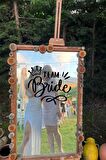 Bride To Be Yazısı Ayna Cam Sticker Team Bride Sticker  Aksesuar İz Bırakmaz Kolay Yapışır 