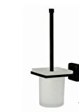 Banyo Aksesuarları Aqua Tuvalet Fırçalık Sıyah