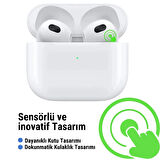 La Modena Premium 3. Nesil Beyaz Ios Android Uyumlu Kablosuz Bluetooth Kulaklık Yeni Nesil Karışık Renk Kılıf Hediyeli