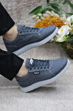 Fort Dks 2038 Füme Hafif Rahat Keten Sneaker Erkek Ayakkabı