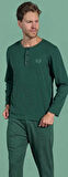 Pijadore Erkek %100 Pamuk Süprem Mevsimlik Uzun Kollu Pijama Takımı 1931