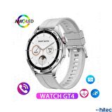 Global Watch GT4 Amoled Ekran Android İos HarmonyOs Uyumlu 3 Kordonlu Akıllı Saat Gümüş WNE0909