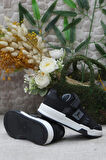 Fort Cool King Kısa Siyah Rahat Sneaker Çocuk Ayakkabı