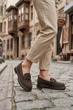 Fort Ventes 346800 Rahat Toka Aksesuarlı Triko Loafer Kadın Ayakkabı