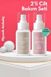 2'li Bakım Kremi Seti Cilt Beyazlatıcı 50 ml & Pembe Güneş Kremi Spf 50 50ml