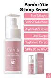 2'li Bakım Kremi Seti Cilt Beyazlatıcı 50 ml & Pembe Güneş Kremi Spf 50 50ml