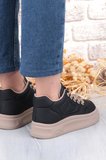 Guja Getto Emoji Süs Detaylı Rahat Hafif Kalın Taban Kadın Sneaker Ayakkabı