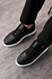 Günlük Siyah Beyaz Erkek Sneaker Ayakkabı