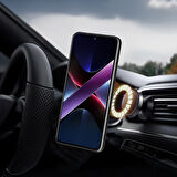 Xiaomi Poco X7 Pro Kılıf Yüzüklü Manyetik Standlı Kamera Sürgülü Armor Zırh