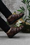Mehmet Mete 102 Taba Kale Comfort Hakiki Deri Erkek Sandalet