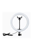 Youtuber Işığı Video Oda Çekimleri Için Ring Light Sürekli Beyaz Led Işık Kuaförler İçin Makyaj 12"