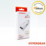 Global 2.1A 2X Hızlı Araç Şarj Aleti Set Micro Kablo Beyaz WNE0087