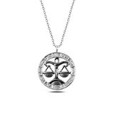 ​​​Gümüş Terazi Burcu Kolye