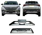 Chery omoda 5 ön ve arka koruma difüzörü plastik krom detaylı 2022+