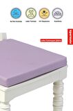 Xpermate Fermuarlı 2'li Sandalye Minderi Su İtici Kumaş 40x40Cm Sünger Sandalye Minderi Bağcıklı Lila
