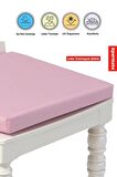 Xpermate Fermuarlı 4'lü Sandalye Minderi Su İtici Kumaş 40x40Cm Sünger Sandalye Minderi Bağcıklı Pembe