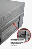 XPERMATE MaxiSafe Pro Şantiye Yatağı 80x180x14 cm Fermuarlı İşçi Yatağı Sünger Yatak Antrasit