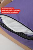XPERMATE Pofuduk Şezlong Minderi 60x180x12Cm Su İtici,Katlanır,UV Güneş Dayanımı, Fermuar, Turkuaz