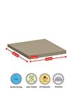 Xpermate Fermuarlı 6'lı Sandalye Minderi Su İtici Kumaş 40x40 Cm Bej